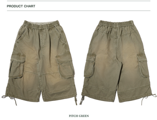 [MOROMORO] Washed Twill Cargo Pants