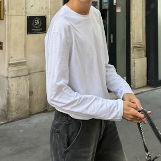 Basic long-sleeved T-shirt