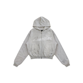 [MASONPRINCE] Double Layer Zip-Up Hoodie