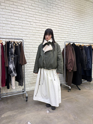 [NeverSeez] Jacquard Voluminous Skirt