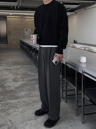 Again One-Pleat Slacks