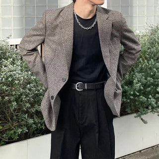 Checked blazer jacket