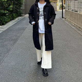Plain duffel coat