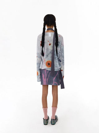 CONP Mesh Graphic Long Sleeve (White)