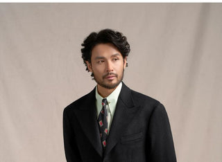 [CULTUM] 1930s Wool Twill Peak Lapel Suit