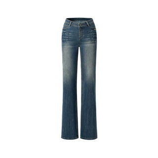 [NOTAWEAR] Wave Washed Slim Straight Jeans