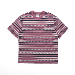 [Monterest] Cotton Totem Stripe Embroidered Tee