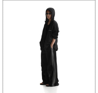 [MASONPRINCE] Side Stripe Parachute Pants
