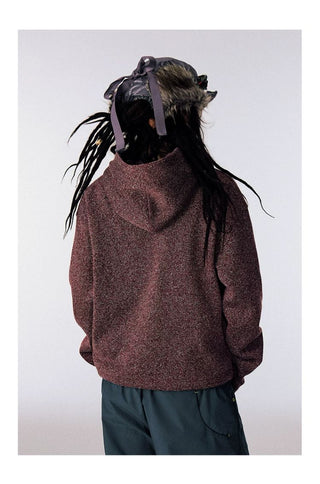 [CONP] Embroidered Fleece Hooded Sweatshirt