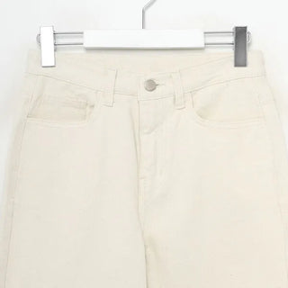Straight cotton pants