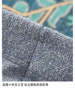 [CULTUM] Neapolitan Double Pleat Wool Blend Trousers