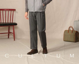 [CULTUM] Wool Lined Stand Collar Vest