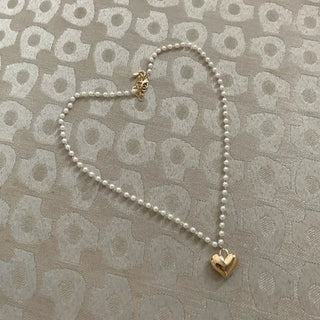 Pearl heart necklace