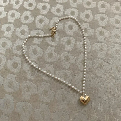 Pearl heart necklace