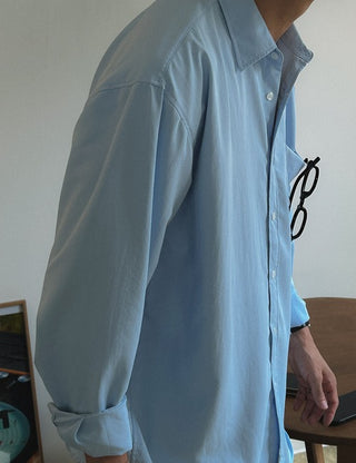 [Special Feature] Tencel Oversized Shirt (6 colors, M~L)