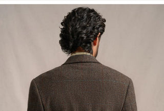 [CULTUM] 1930s Wool Herringbone Check Blazer