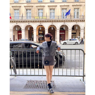 Side pocket mini skirt