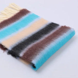 Border Tassel Scarf - P000KVYR