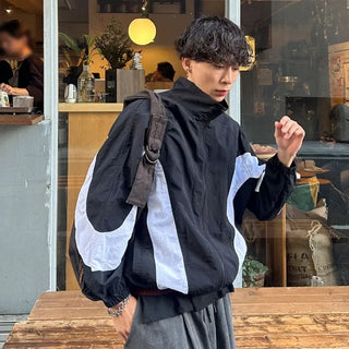 Wave Bicolor Windbreaker