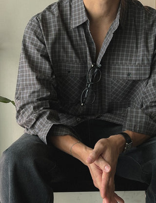 Euljiro Two-Pocket Check Shirt (2 colors)
