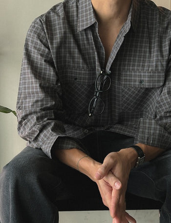 Euljiro Two-Pocket Check Shirt (2 colors)