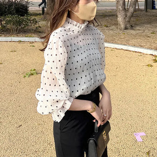 Polka dot blouse