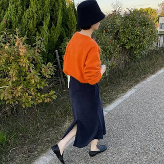 color pop angora knit