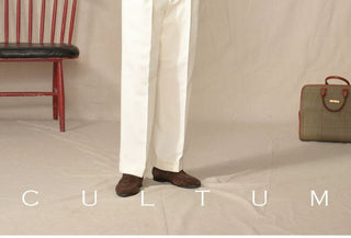 [CULTUM] Italian Pointed Collar Button-Down Shirt