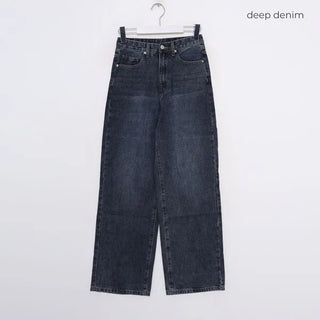 Wide-fit denim pants