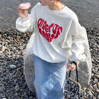 Heart logo sweatshirt