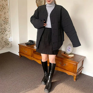 Ribbed turtleneck knit