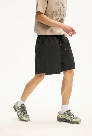 [Monterest] Textured Nylon Drawstring Shorts