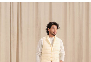 [CULTUM] Tailored Down Vest with Notch Lapel