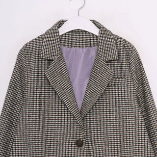 Basic check jacket