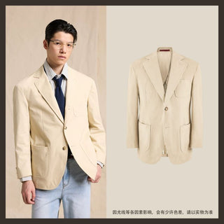 [CULTUM] Cotton Twill Sack Blazer