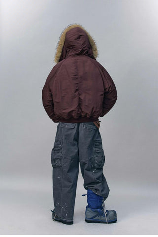 [Monterest] N2B Hooded Down Jacket with Fur Trim