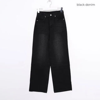 Wide-fit denim pants