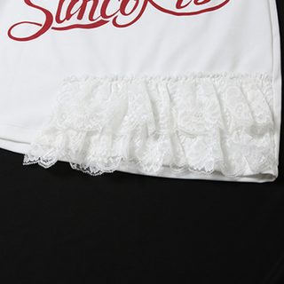 V neck letter pattern halter self tie mini dress