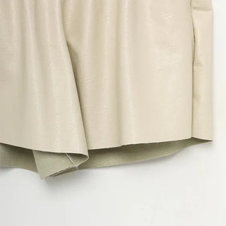 Faux leather shorts