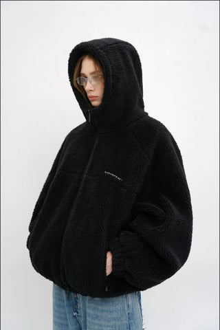 [MASONPRINCE] Fleece Hooded Jacket