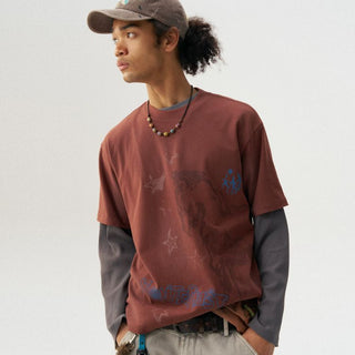 [Monterest] Washed Horse Sketch Print Tee