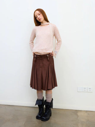 [NeverSeez] Mohair Blend Knit Set