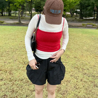 Side pocket nylon shorts