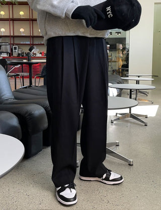 Harbor Double-Pleat Wool Slacks (3 colors)