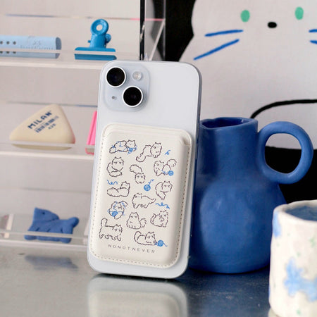 MagSafe Card Wallet Cat Reading book