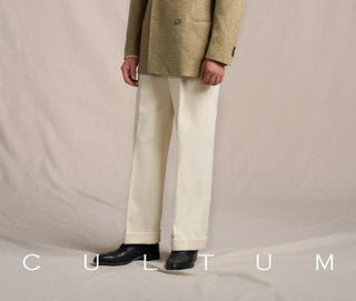 [CULTUM] 1930s Wool Blend Peak Lapel Blazer