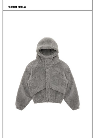 MASONPRINCE Fleece Short Hooded Jacket