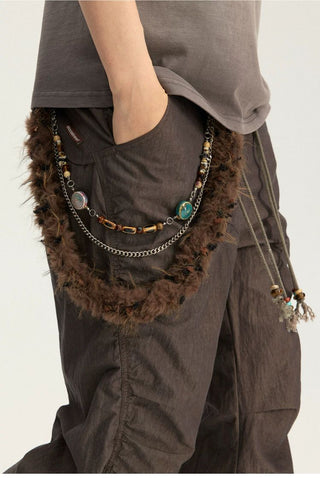 [Monterest] Detachable Triple Chain Beaded Pants Chain