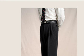 [CULTUM] 1930s Wool Twill Double Pleat Trousers