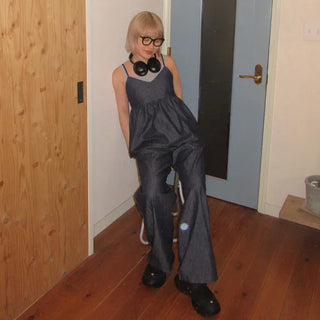 Summer denim camisole and pants set